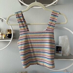 Pacsun Striped Crop Tank